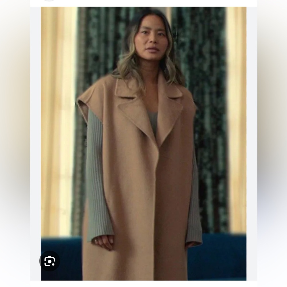 Paragon Jackets Reunion 2024 Jamie Chung Sleeveless  Coat Size Small New w Tags